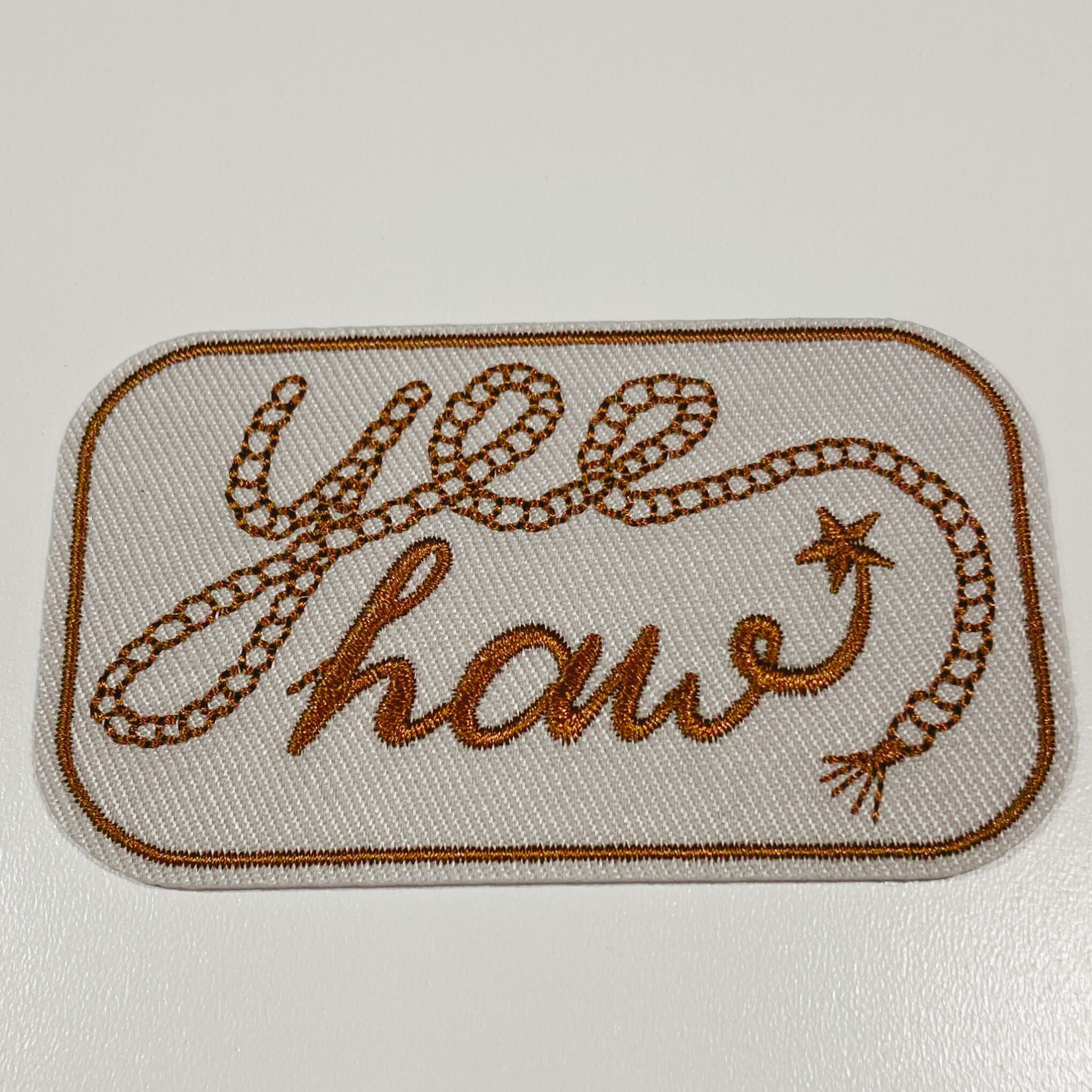 3" Yee Haw -  Embroidered Hat Patch