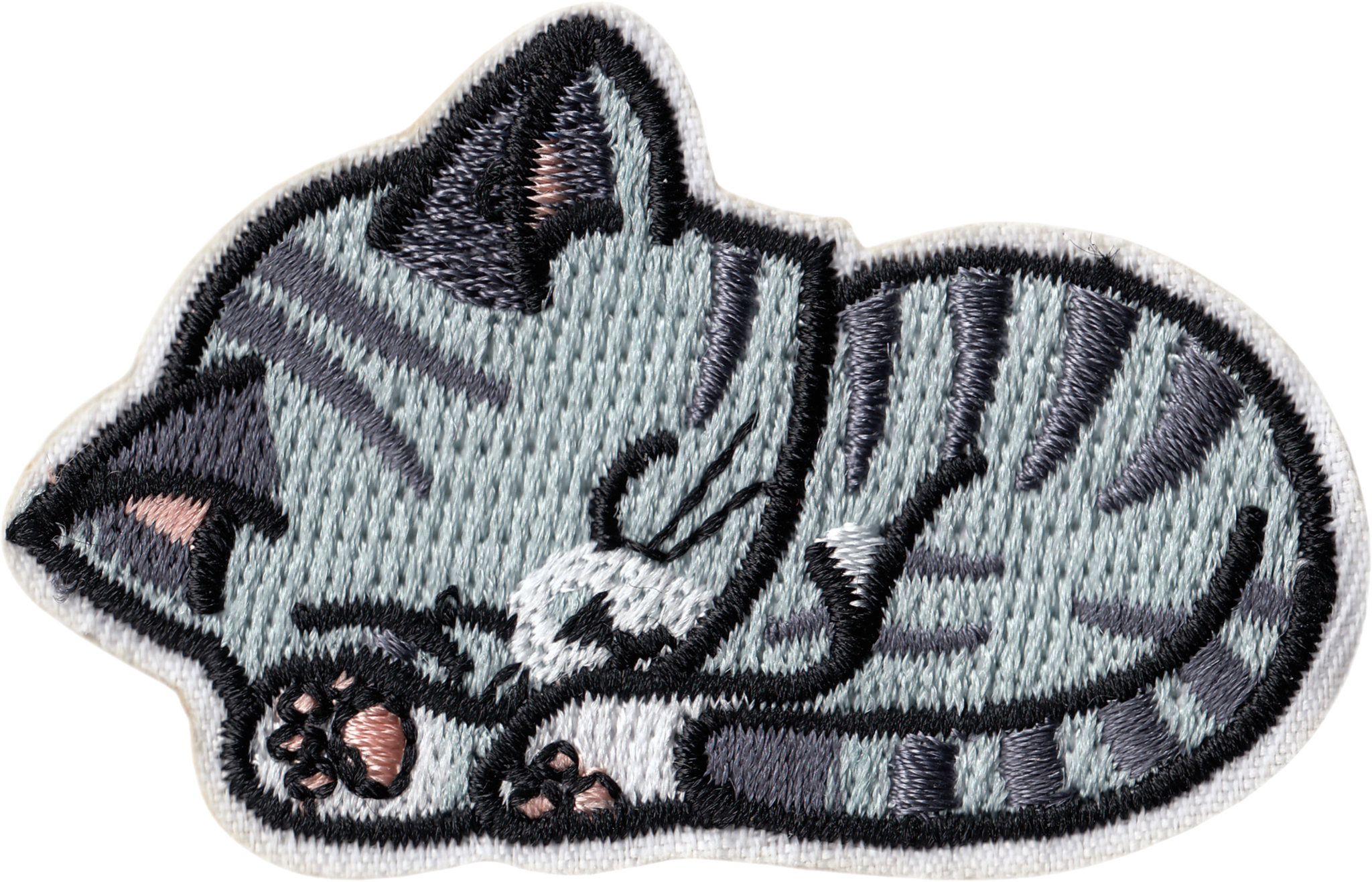 Patch - Cat - Gray Striped Cutie Napping