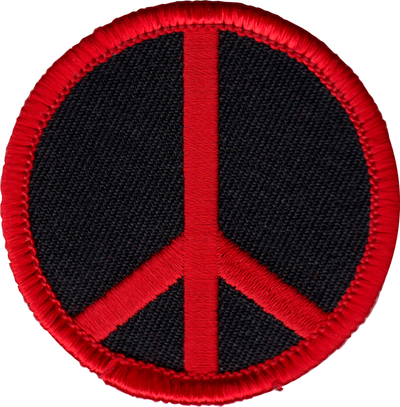 Patch - Peace Sign - 2 Inch - Six Color Options