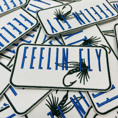 4" FEELIN FLY   -  Embroidered Hat Patch