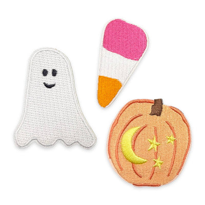 Halloween Iron-On Patch Set | Ghost & Pumpkin Iron-on Patch
