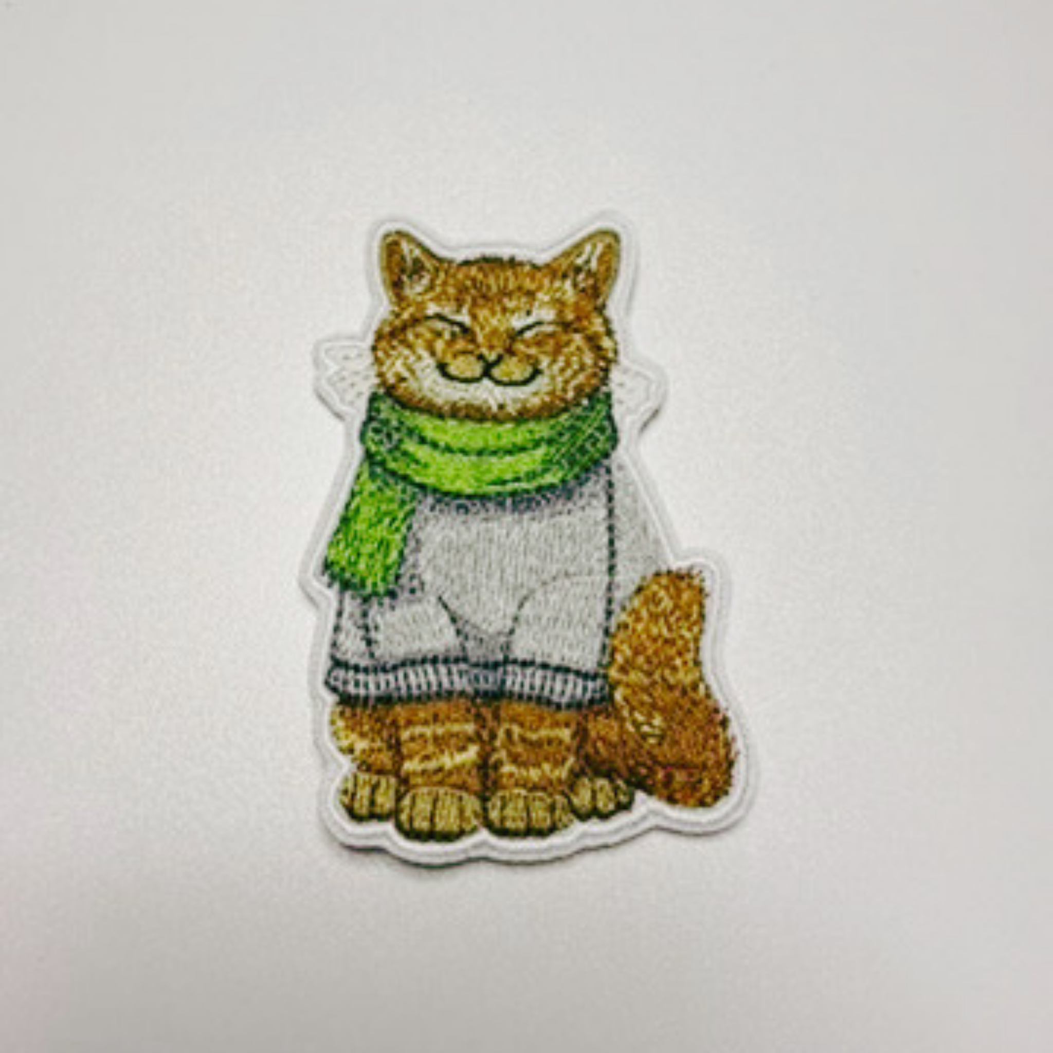 3" Cozy Cat -  Embroidered Hat Patch