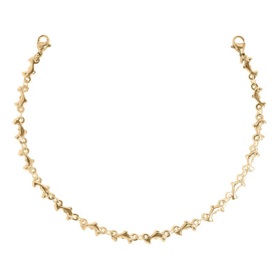 Trucker Hat Chain: 18K Gold PVD Stainless Steel Dolphin
