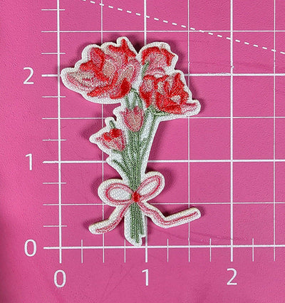 Bouquet Flowers Embroidery Iron On Patch