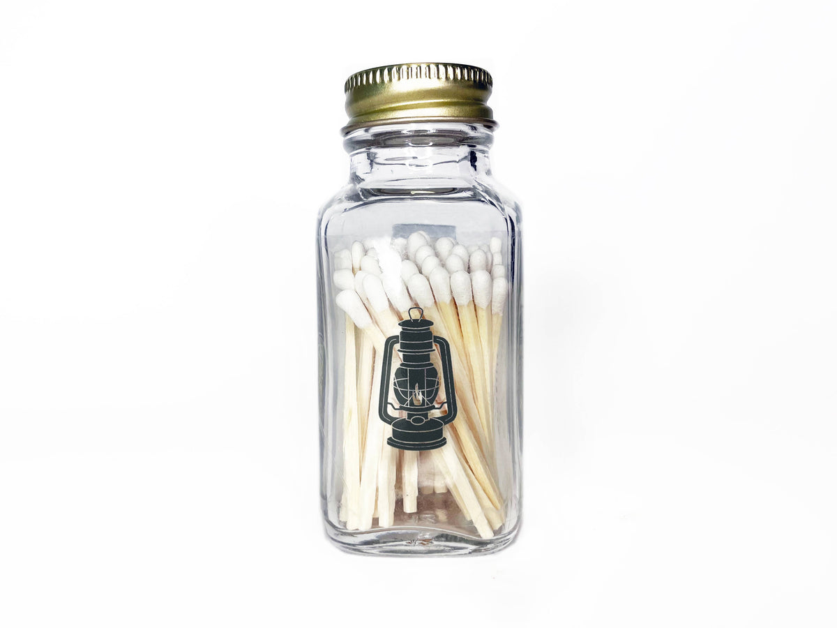 Camping Lantern Jar Matches | Outdoorsy Match Bottle