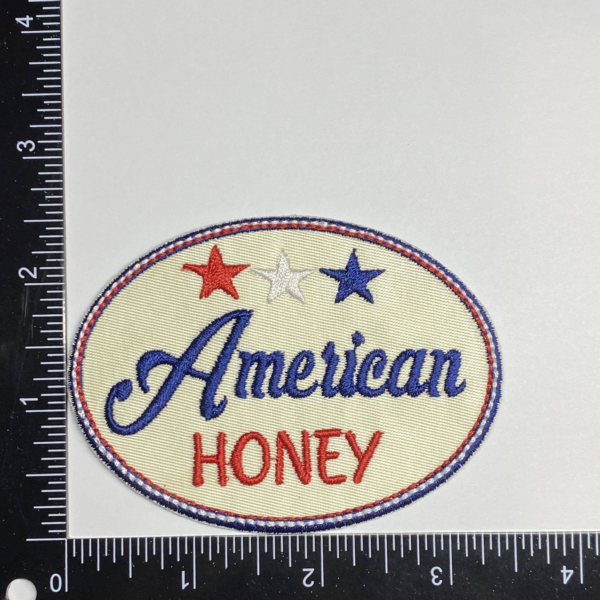 American Honey, Embroidered Iron on Patch, Hat Bar
