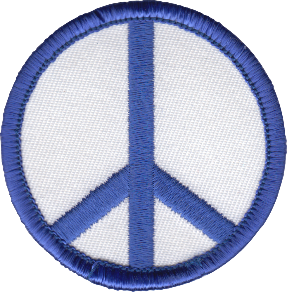 Patch - Peace Sign - 2 Inch - Six Color Options