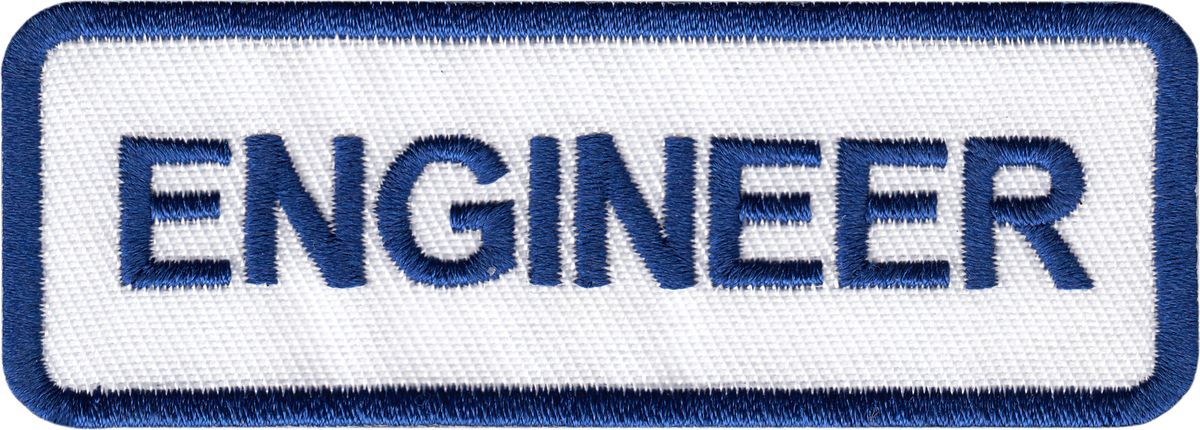 Patch - Railroad Train Uniform Name Tag - Engineer