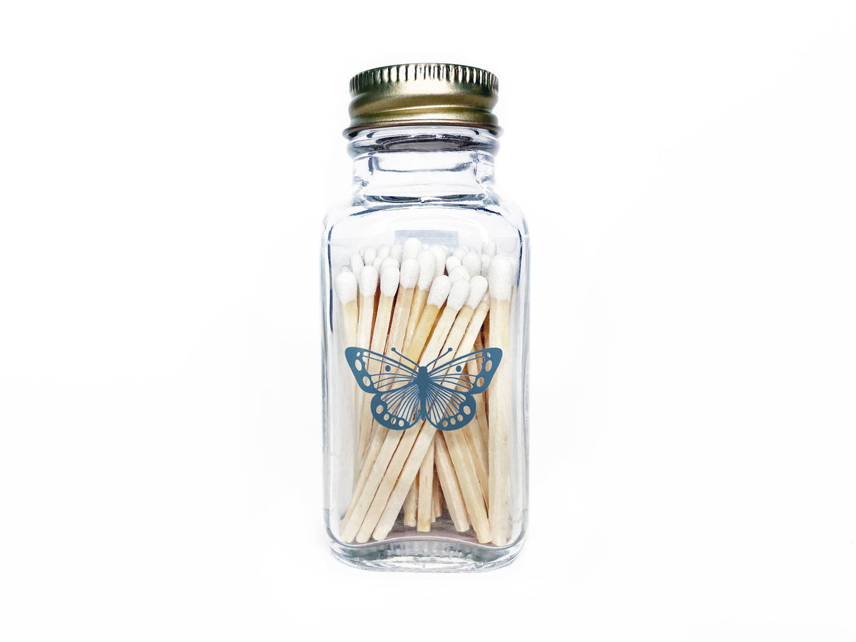 Butterfly Jar of Matches | Meadow Pollinator Match Cloche