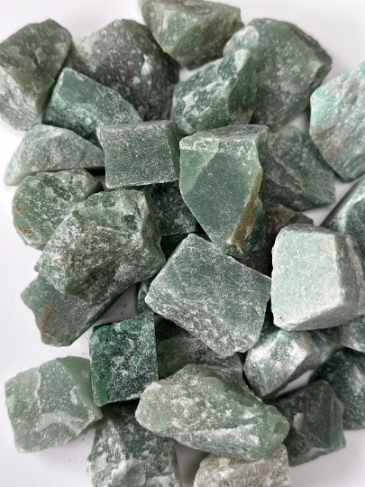 Green Aventurine RAW , 0.75"-1.25" Size, Wicca, Witchcraft.