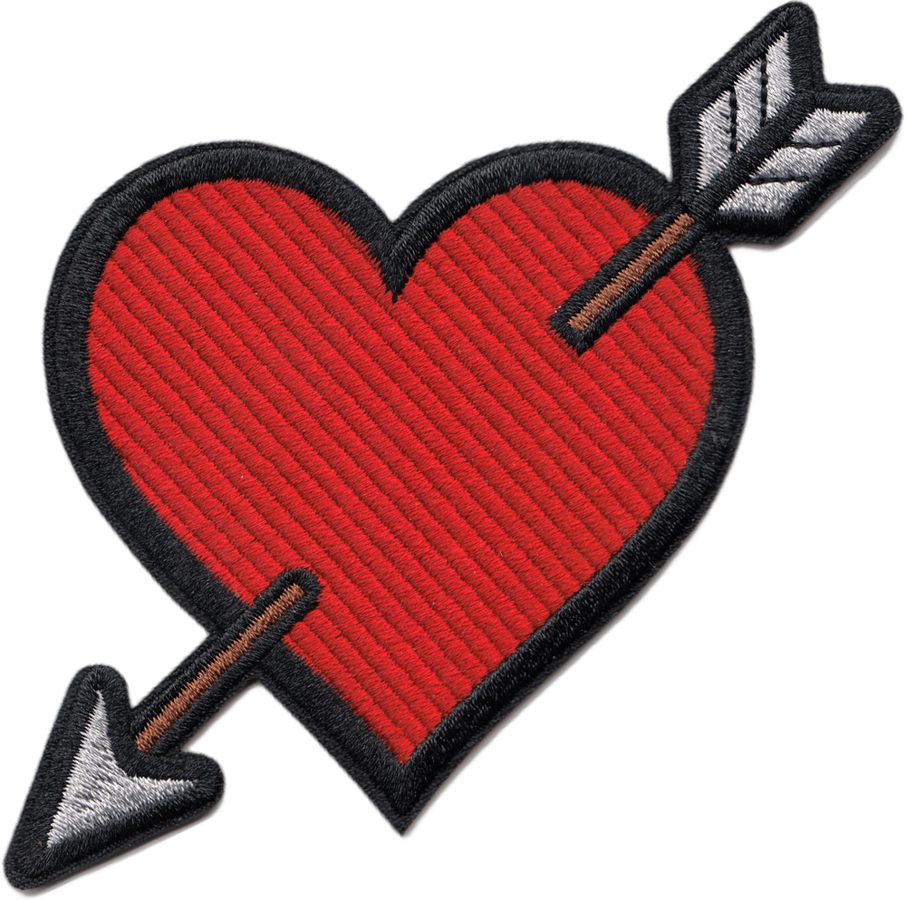Patch - Heart - Pierced By An Arrow