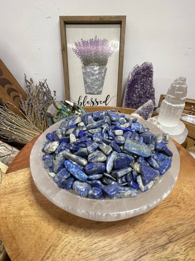 Natural Real Lapis Lazuli Chip, Tumble Loose Stone