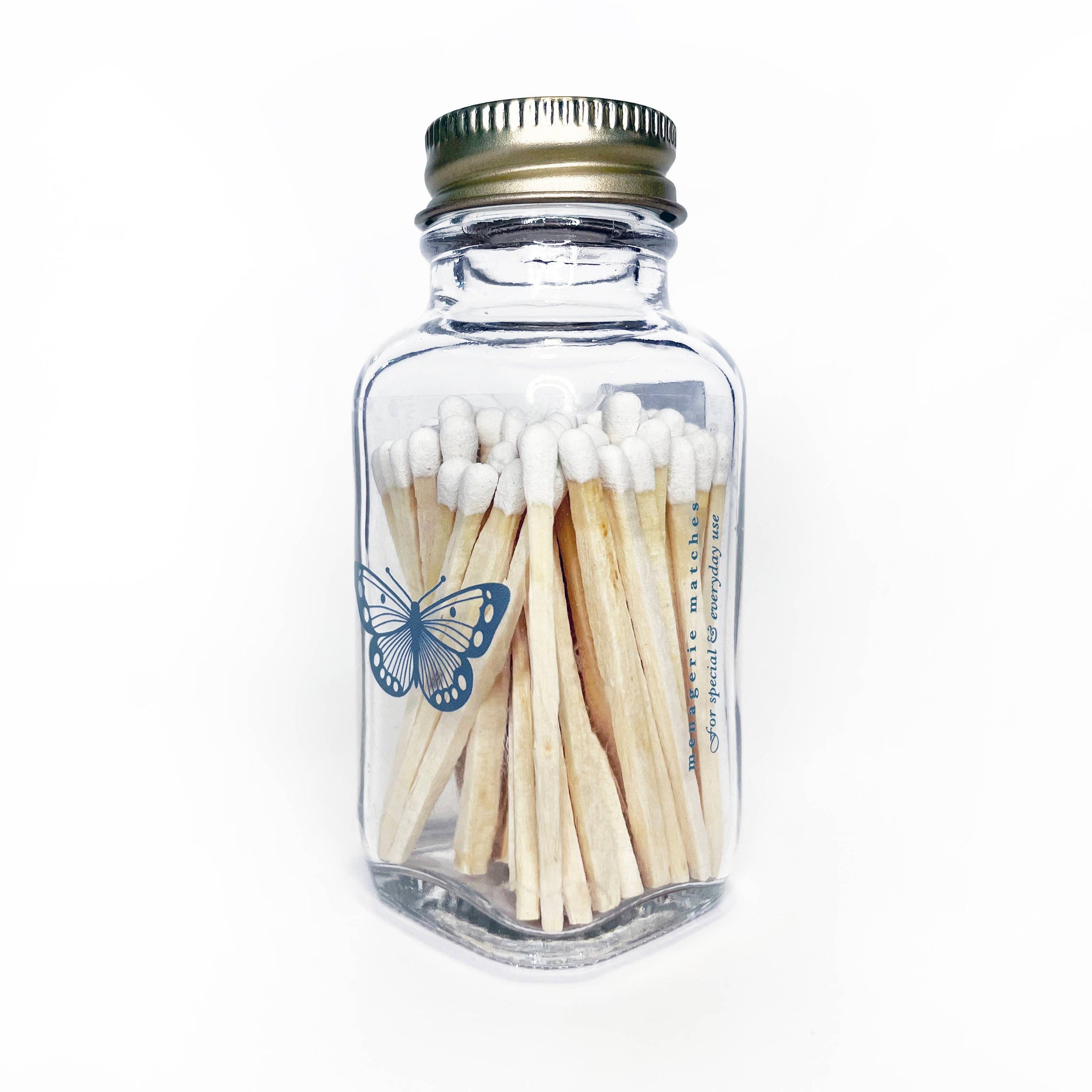 Butterfly Jar of Matches | Meadow Pollinator Match Cloche
