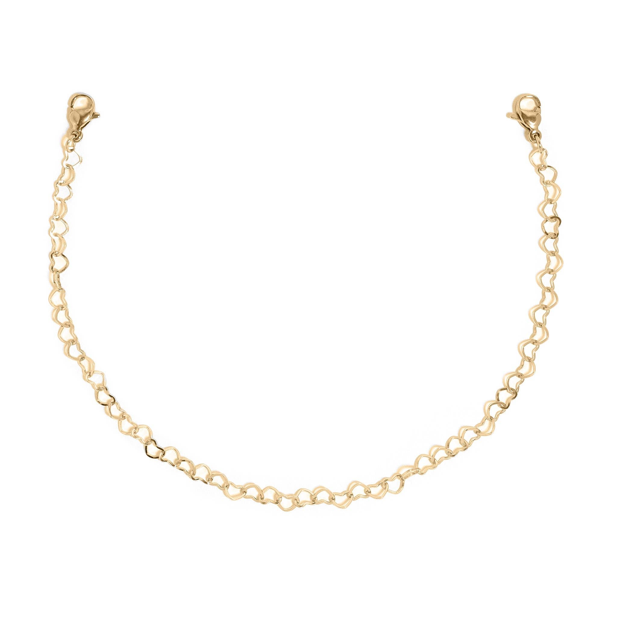 Trucker Hat Chain: 18K Gold PVD Stainless Steel Heart