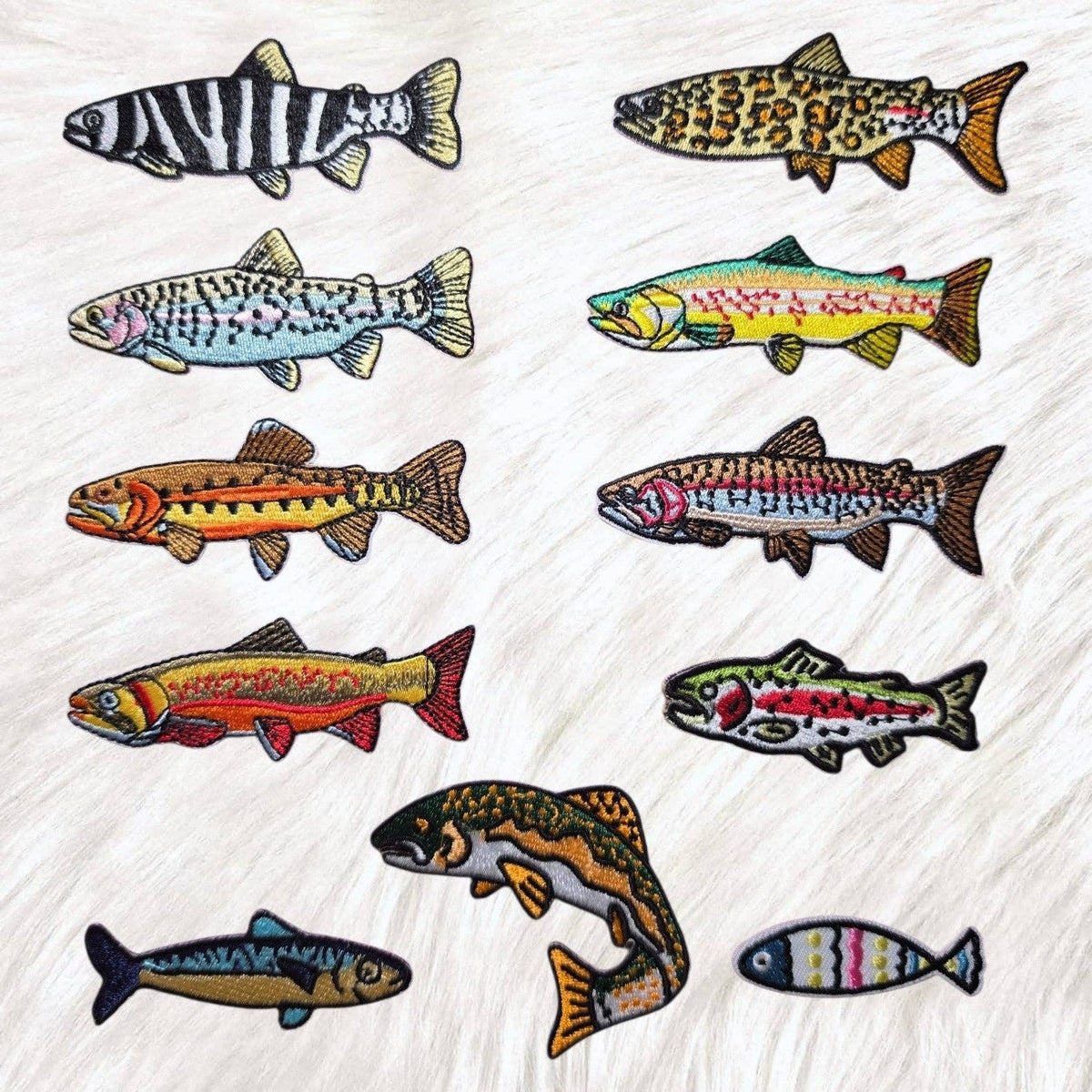 Fish Salt And Freshwater Embroidery Iron On Patch