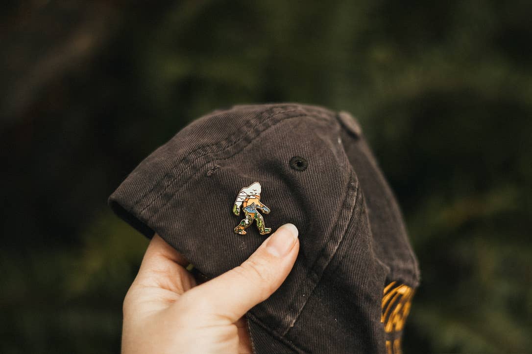 Sunset Sasquatch Enamel Lapel Pin