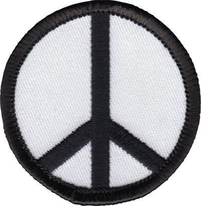 Patch - Peace Sign - 2 Inch - Six Color Options