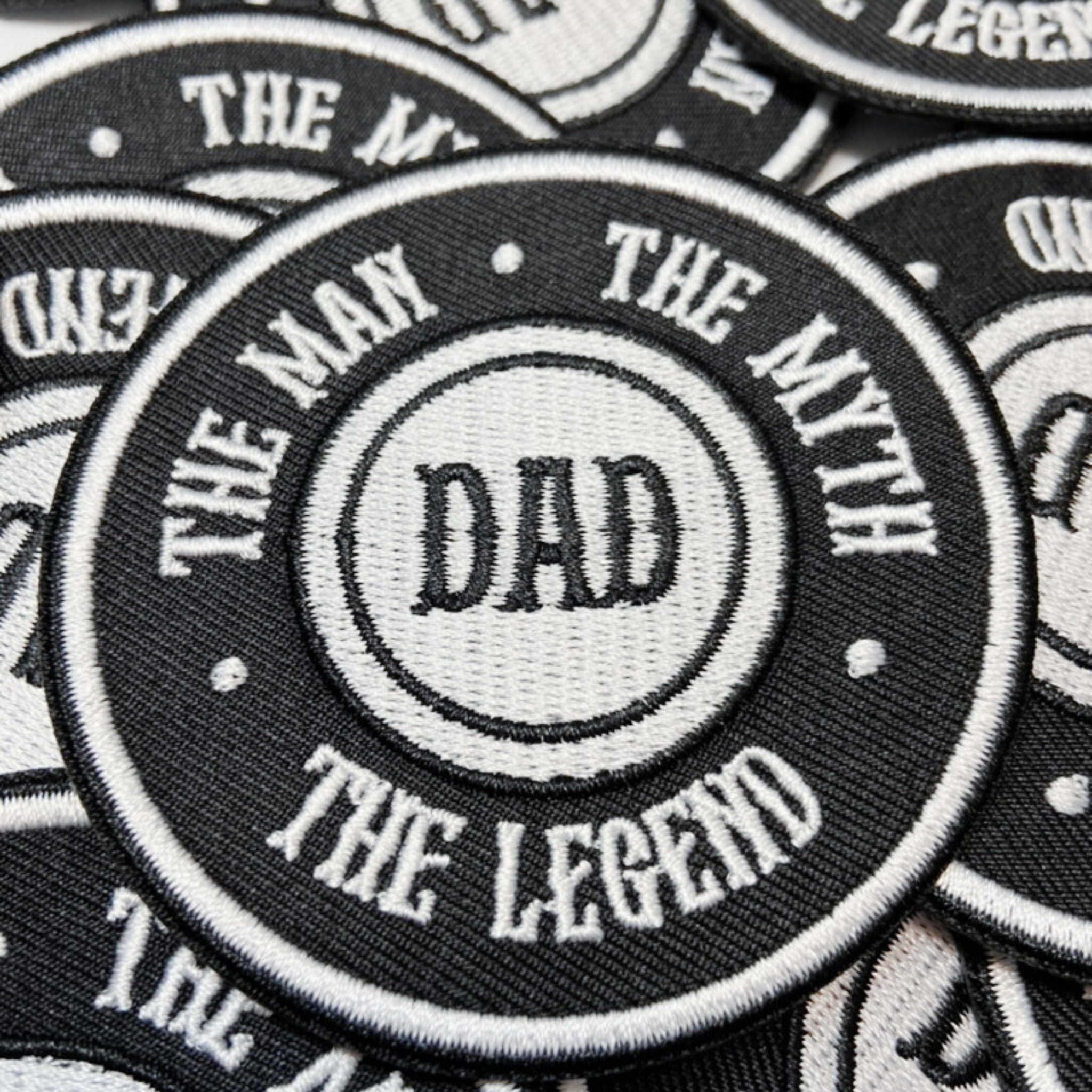 3" The Man The Myth The Legend - DAD -   Embroidered Hat Patch