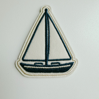 2" Sailboat -  Embroidered Hat Patch