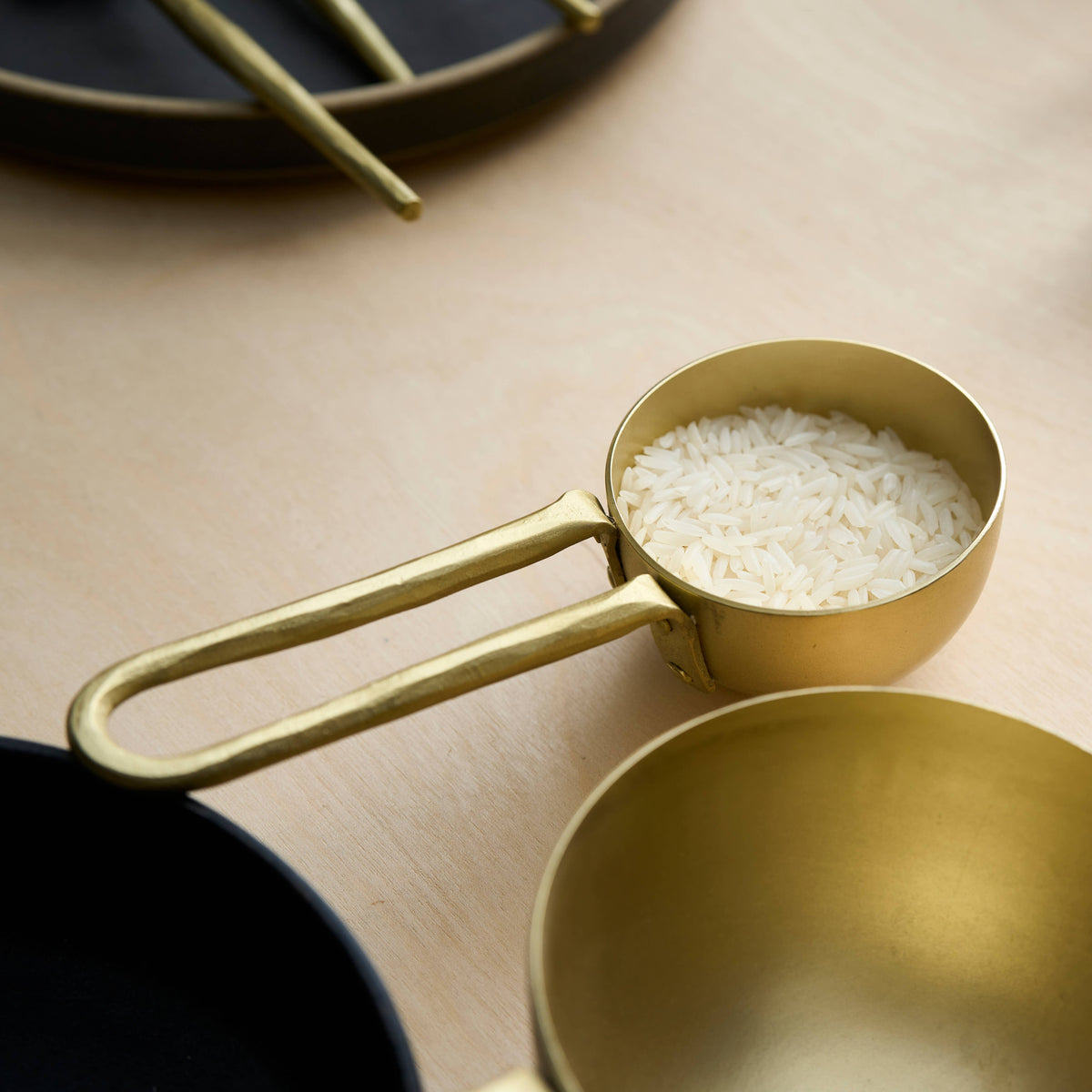 Forge Brass Coffee Scoops - Set of 2