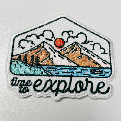3" Time to EXPLORE - Embroidered Hat Patch