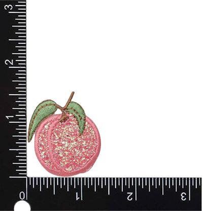 Peach - Glitter - Single - Shimmery Sparkle, Iron on Patch