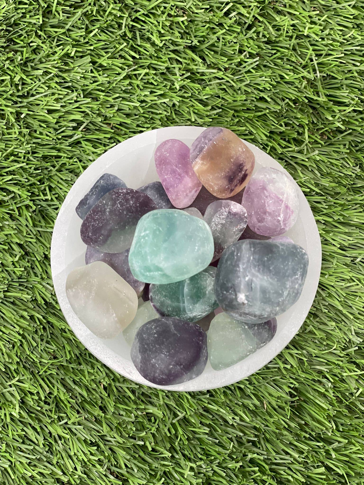 Tumbled FLUORITE / FLUORITE / FLUORITE CRYSTAL / GEMSTONE