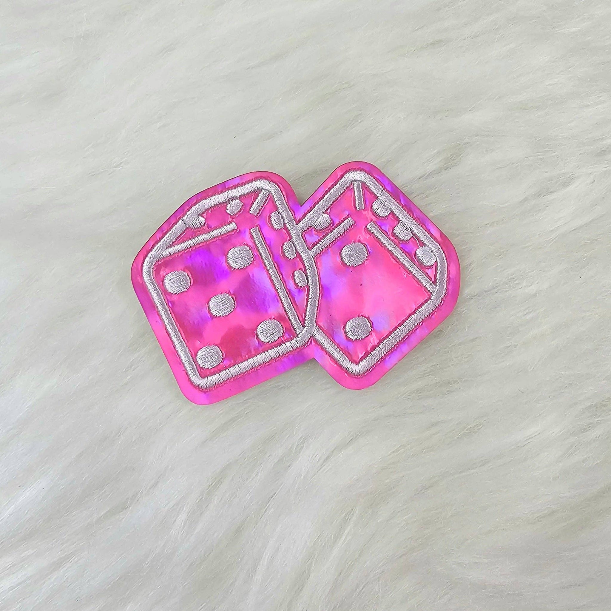 Rolling Dice Embroidery Iron On Patch