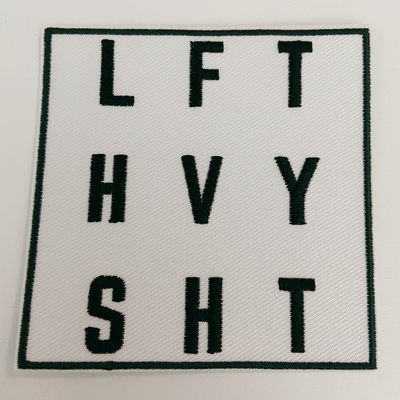 3"  LFT HVY SHT -  Embroidered Hat Patch