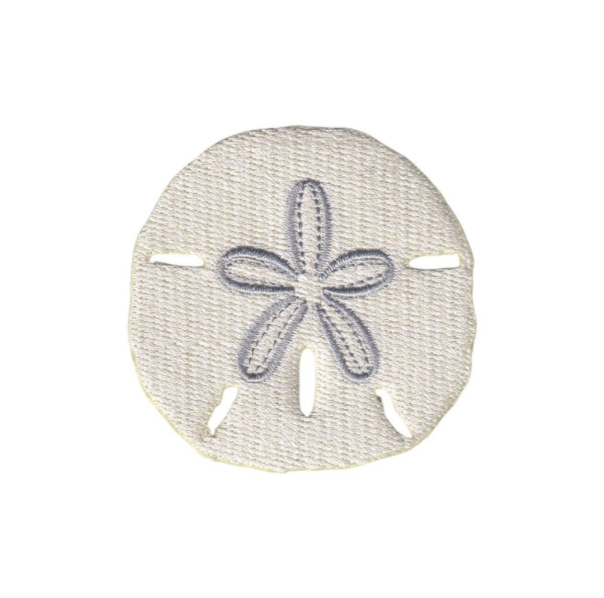 Sand Dollar. Coastal, Beach, Embroidered, Iron on Patch