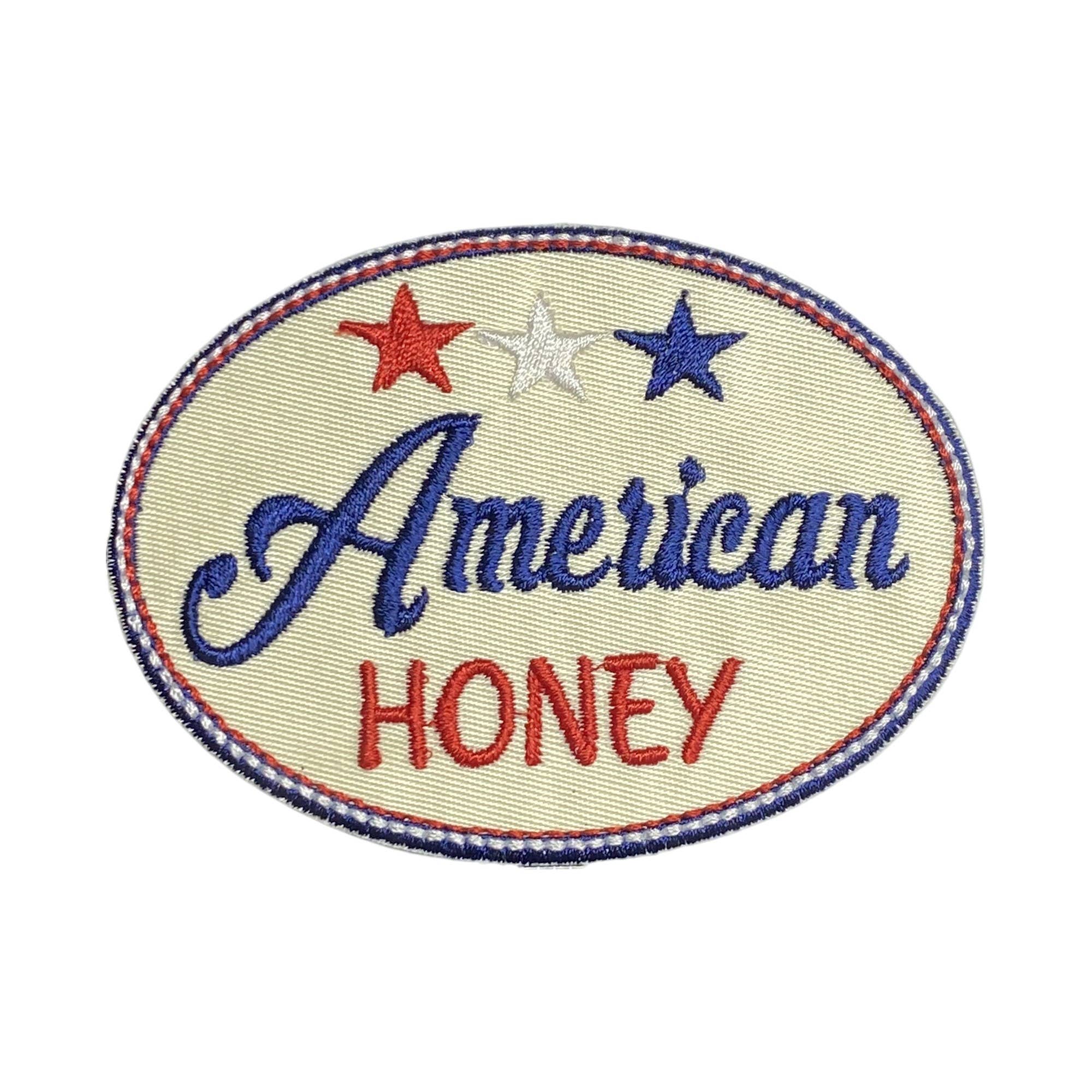 American Honey, Embroidered Iron on Patch, Hat Bar