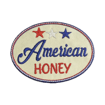 American Honey, Embroidered Iron on Patch, Hat Bar