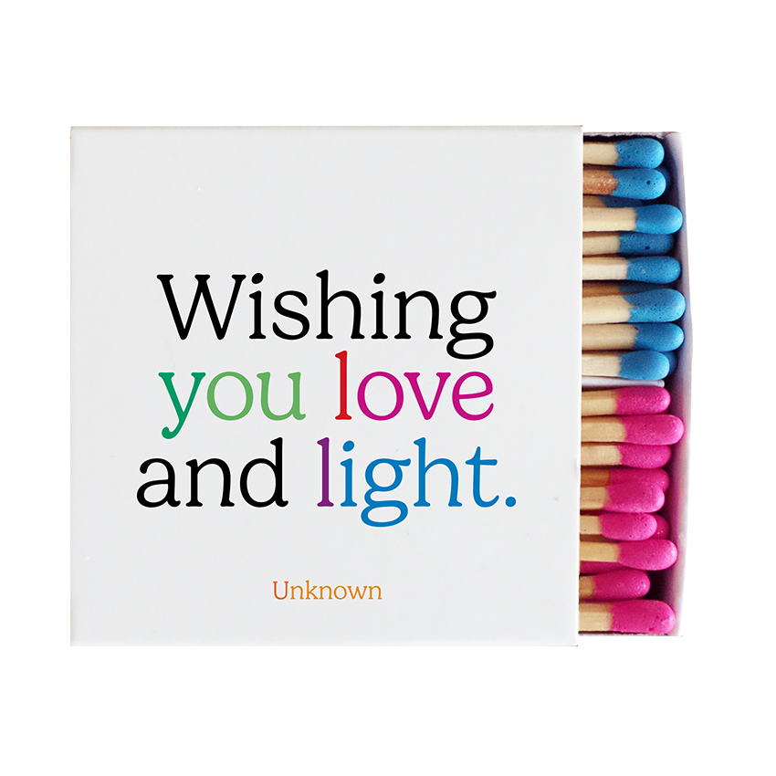 Matchboxes - X326 - Wishing You Love And Light (Unknown)