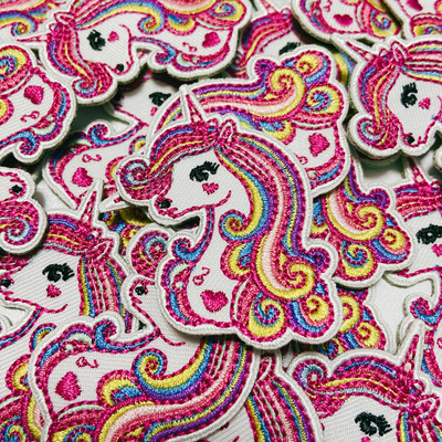 2" Unicorn  -  Embroidered Hat Patch