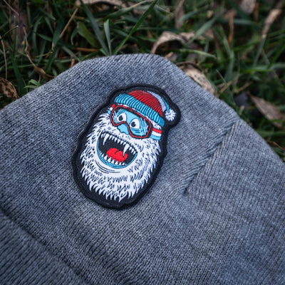 Wild Yeti Skiing, Snowboarding, Snowshoeing Iron-On Patch