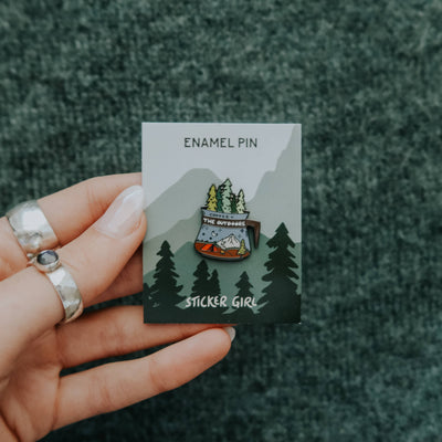Coffee and the Outdoors Lapel Pin