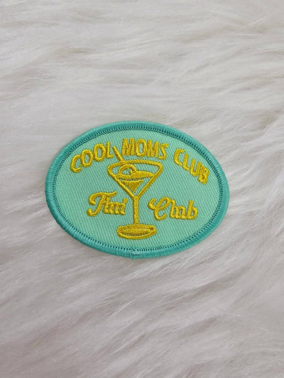 'Cool Moms Tini Club' Embroidery Iron On Patch