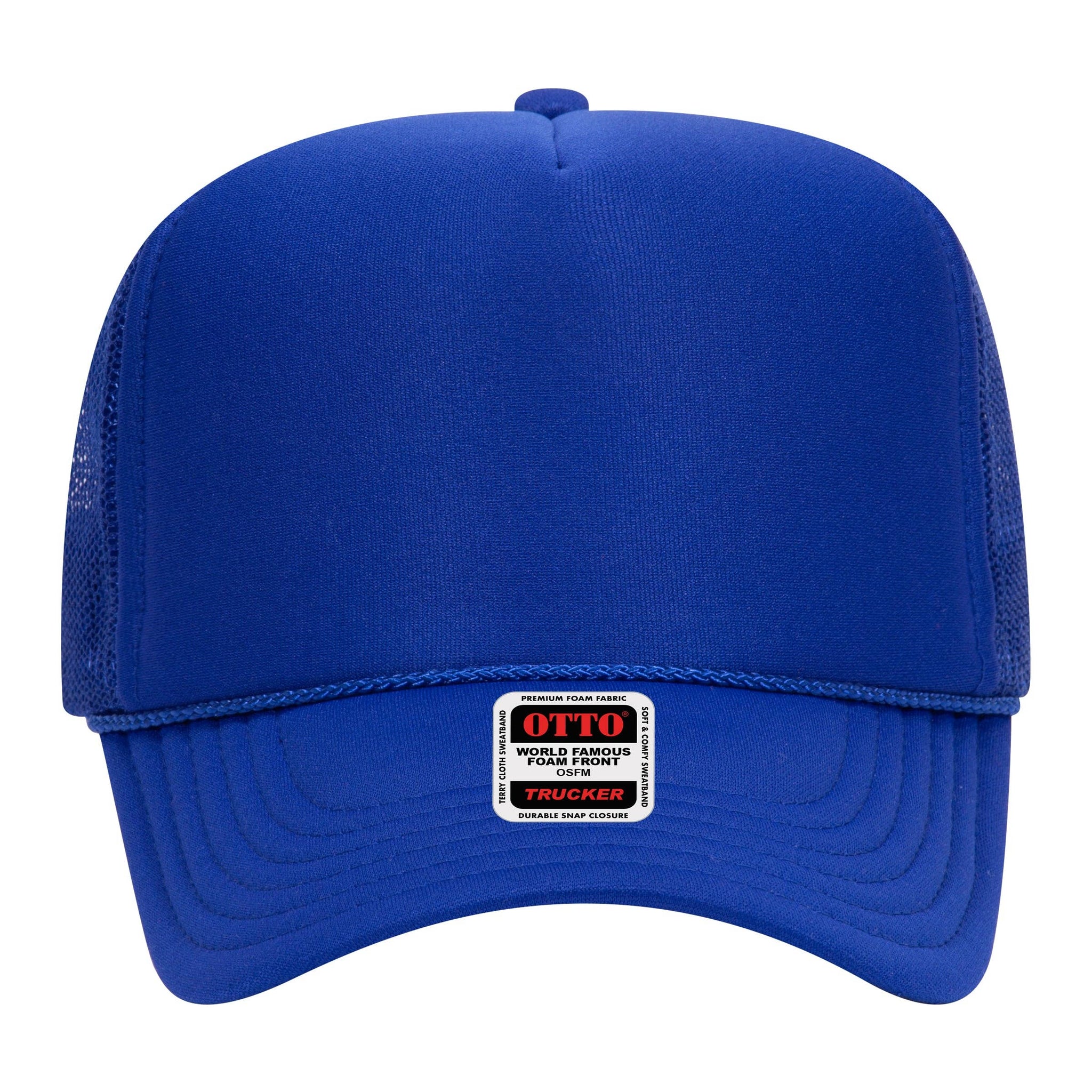 Otto 5-Panel High Crown Foam Trucker Hats, Mesh Back Cap - 39-165