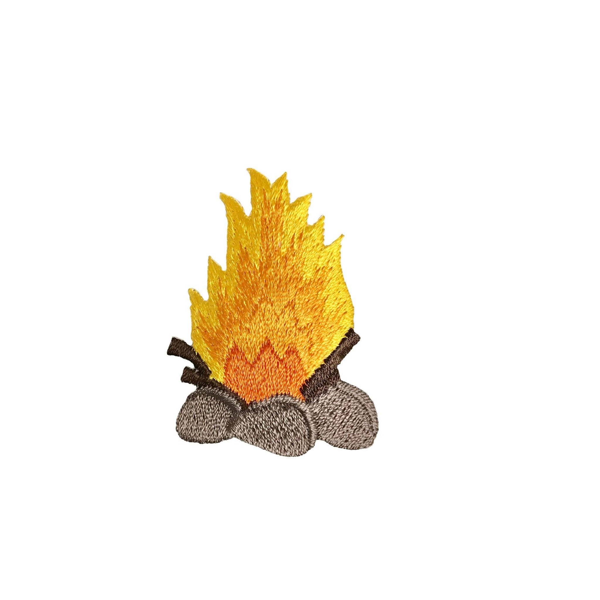 Camp Fire - Camping - Forest/Nature/Wilderness - Iron on Applique - Embroidered Patch