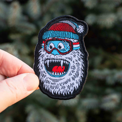 Wild Yeti Skiing, Snowboarding, Snowshoeing Iron-On Patch