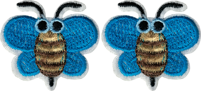Patch - Bumble Bee - Colored - Set Of 2 - 3 Color Options