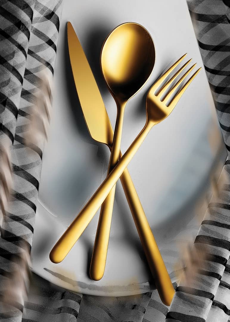 Cutlery Set 5 Pcs Linea Ice Oro