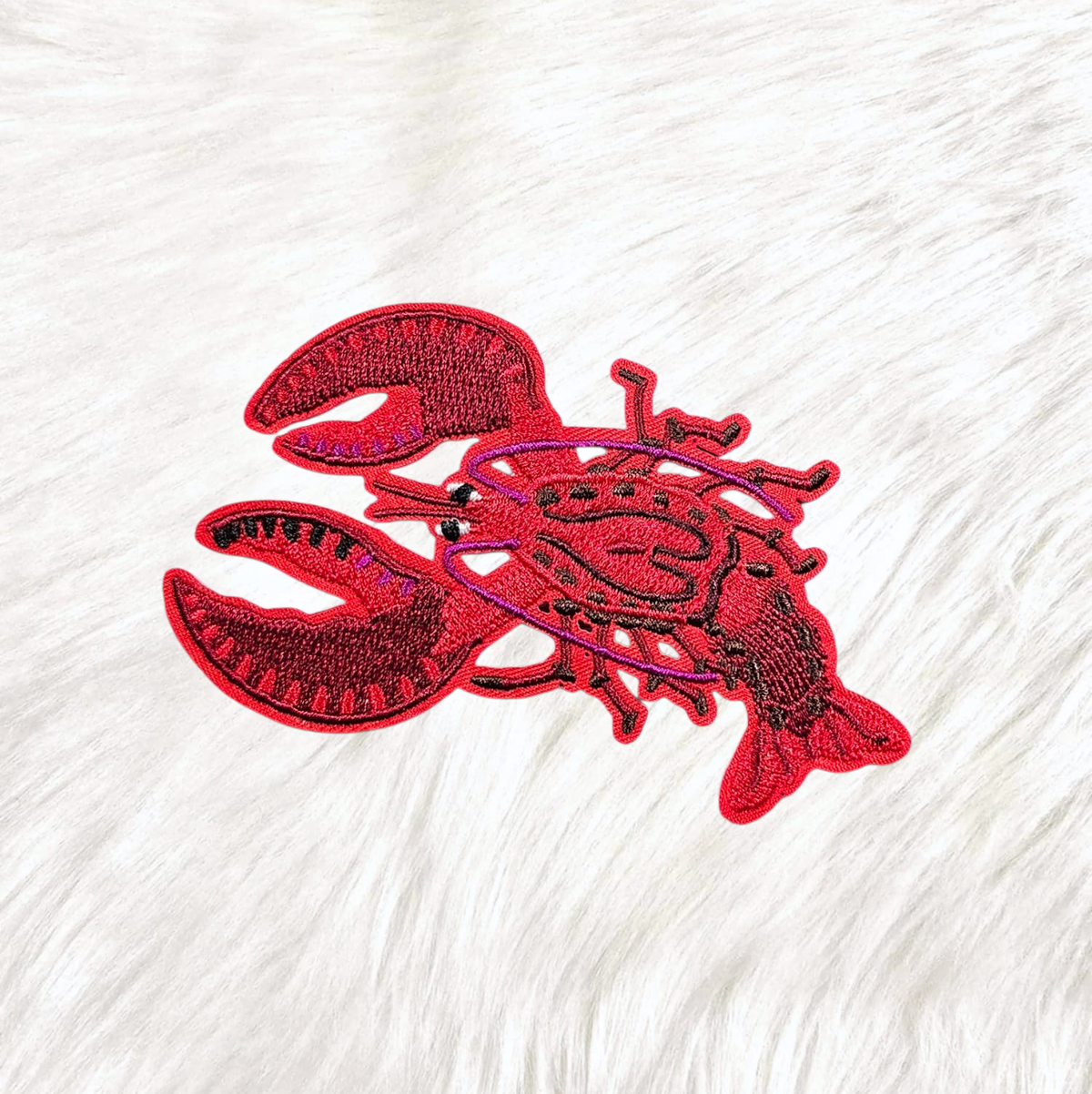 Lobster Crawfish Embroidery Iron On Patch