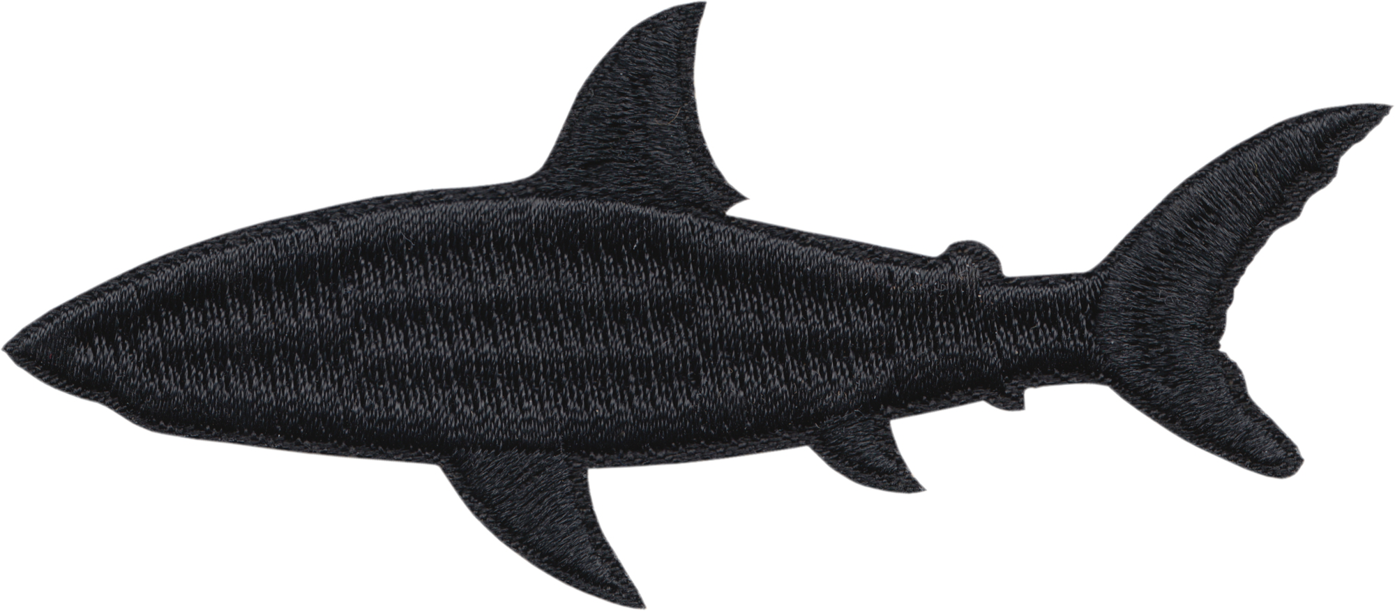 Patch - Fish - All Black Shark