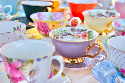 Mismatched teacups for Tea party, Catering, Event Planner