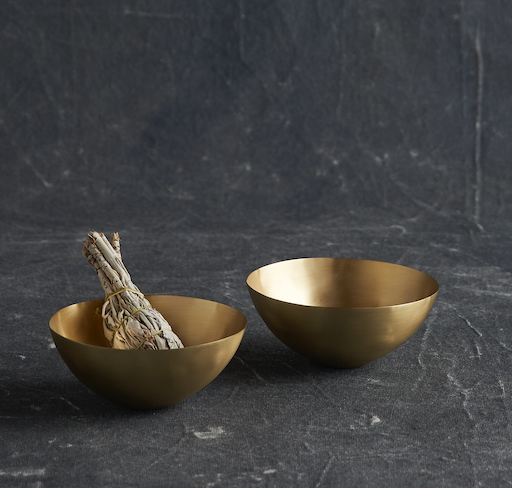 Artisan Brass Bowls Extra Small - Set of 4
