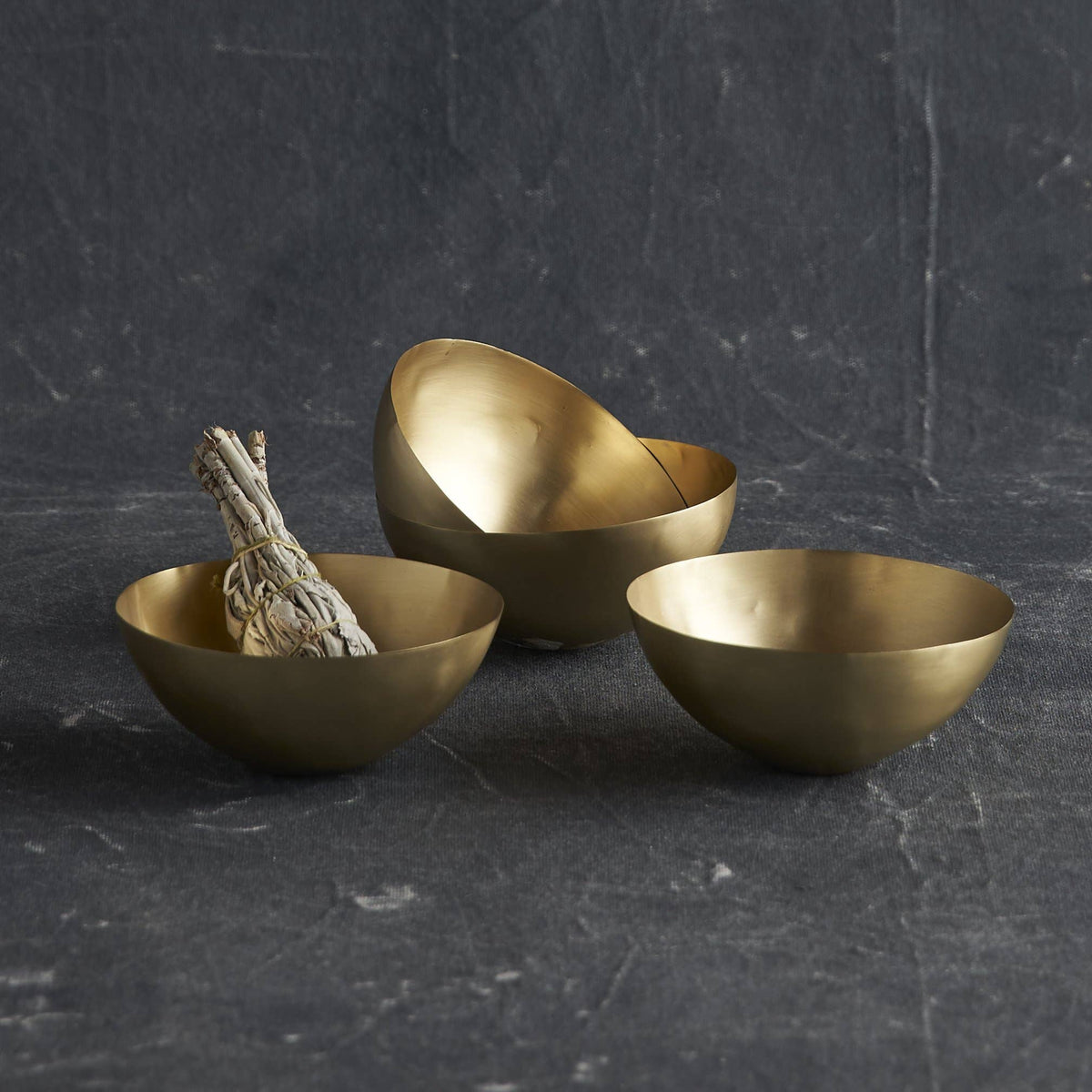 Artisan Brass Bowls Extra Small - Set of 4