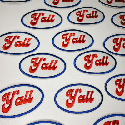 3" Y'all -  Embroidered Hat Patch