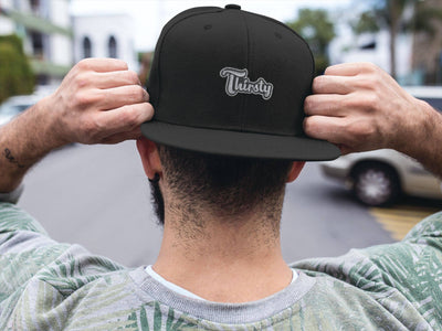Thirsty, Funny Phrase, Hat Bar, Iron on Patch