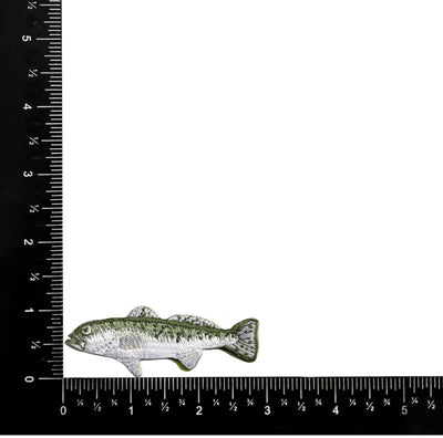 Sea Bass, Fishing, Angling, Embroidered, Iron on Patch